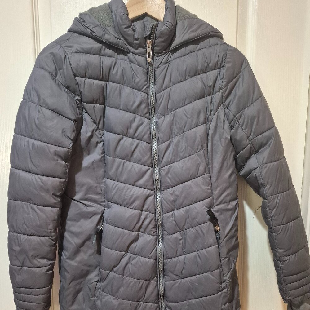 Spyder Gray Girls Winter Coat - Puffer Jacket - Size Large (12/14) - EUC